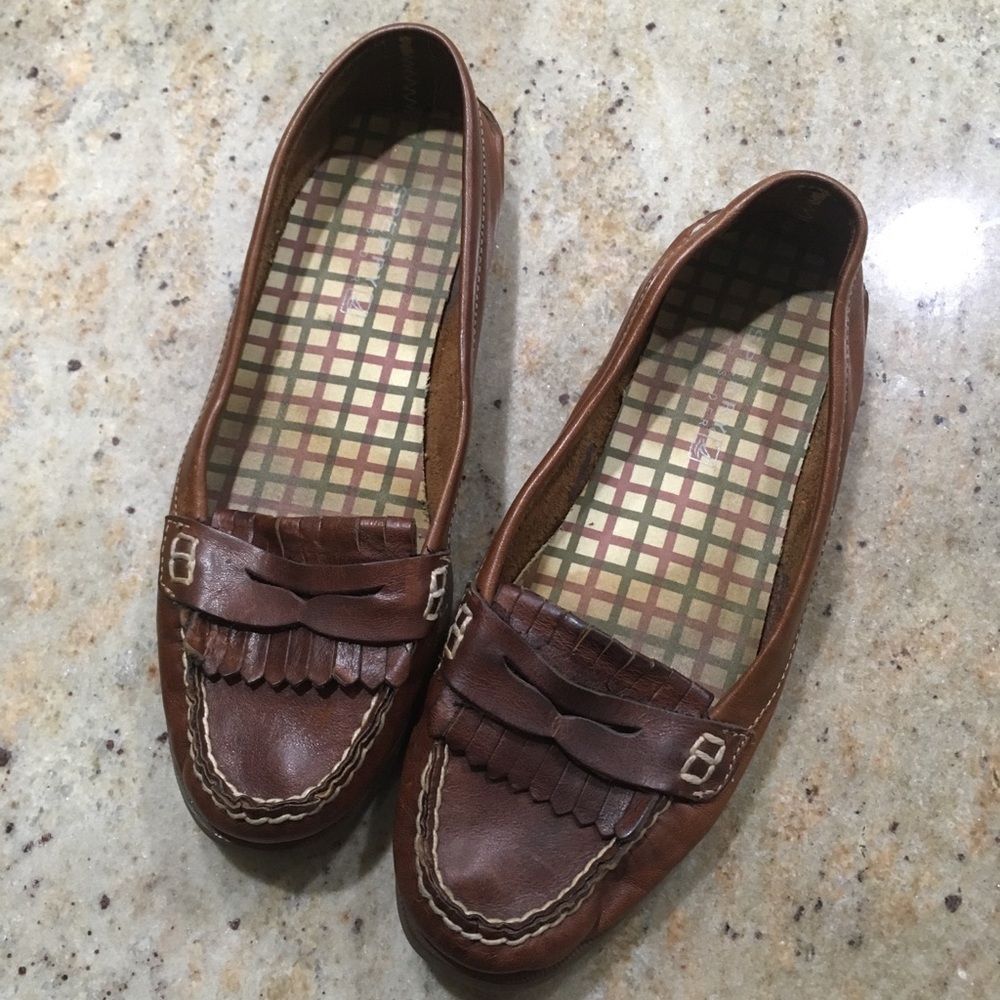 Leather Sperry’s penny loafers
